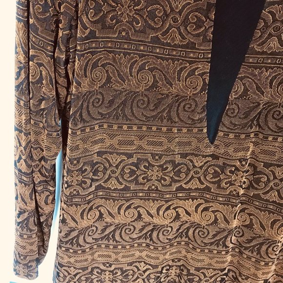 Coldwater Creek Black And Brown Tunic Style - Picture 5 of 6